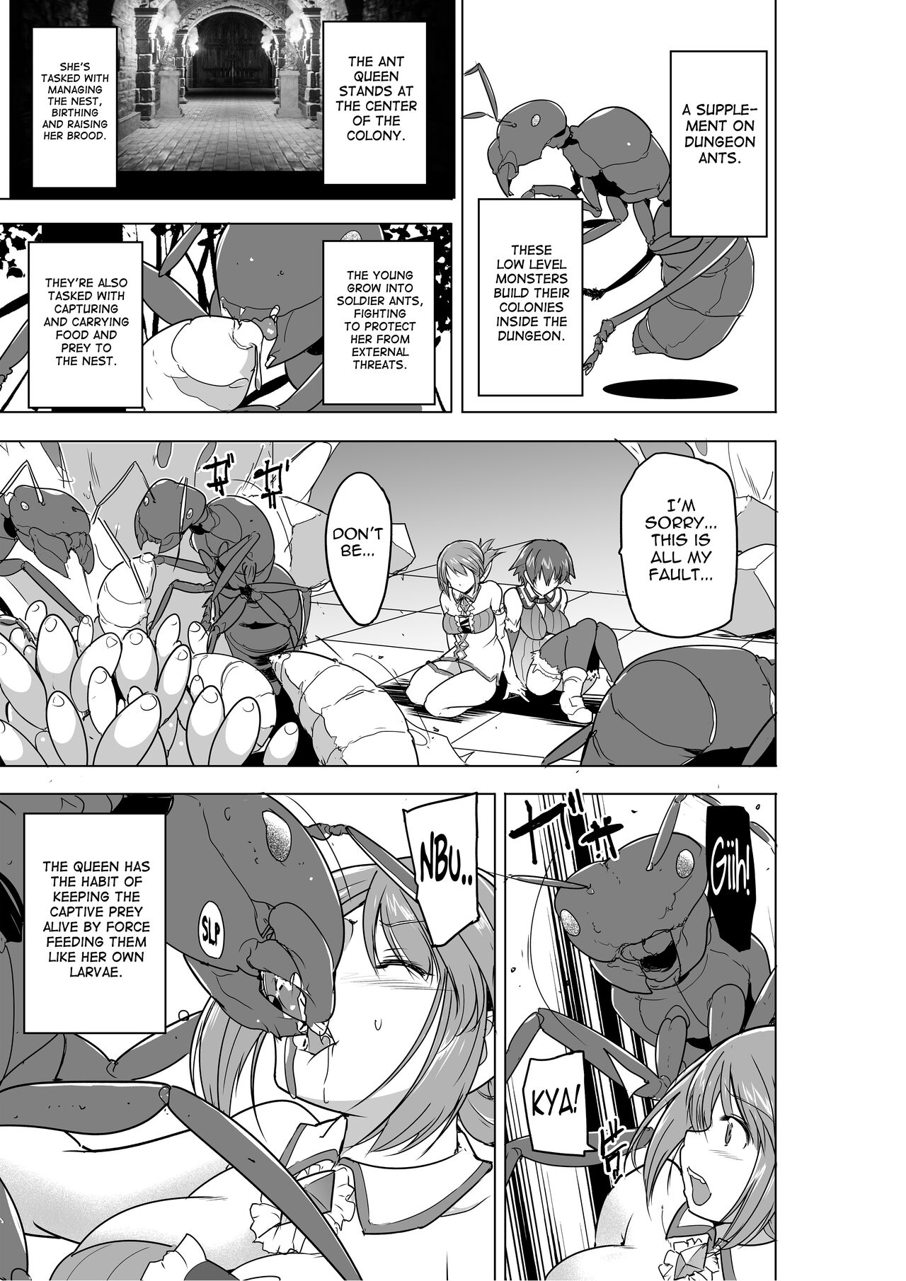 Dungeon Travelers - Futari no Himegoto BADend - Decensored