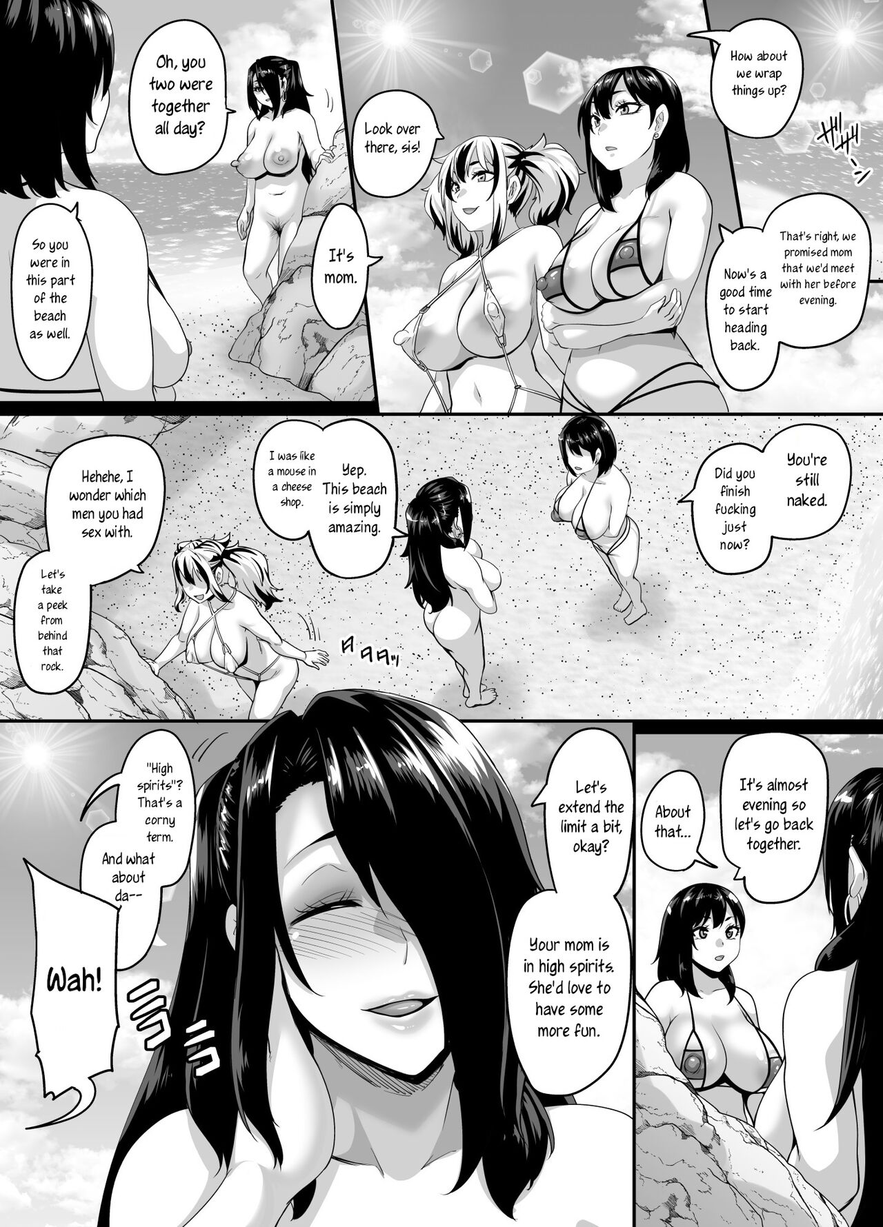 Kazoku Ryokou wa Yarimoku Beach de Sex Zanmai 3 ~Okaa-san Hen~