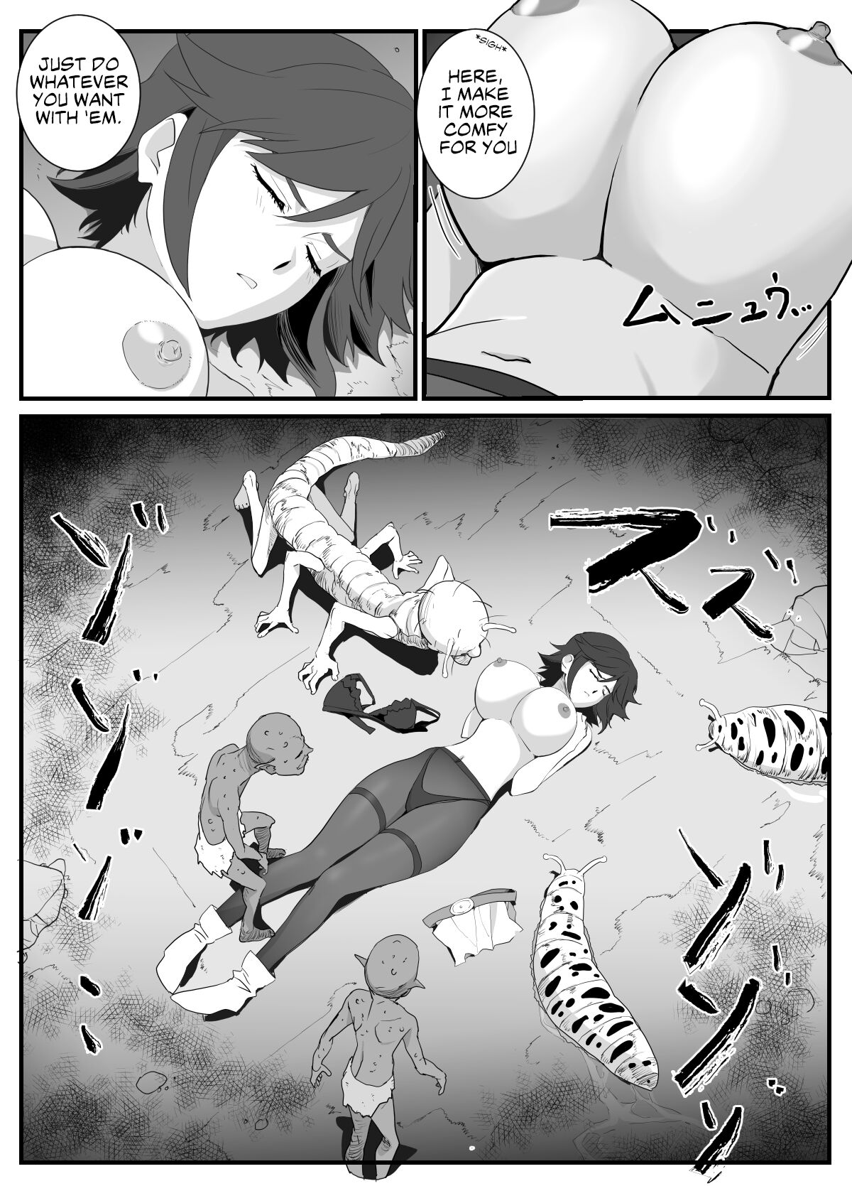 Hitozuma Boukensha Doukutsu ~Teikyuu Monster Oppai Houshi~