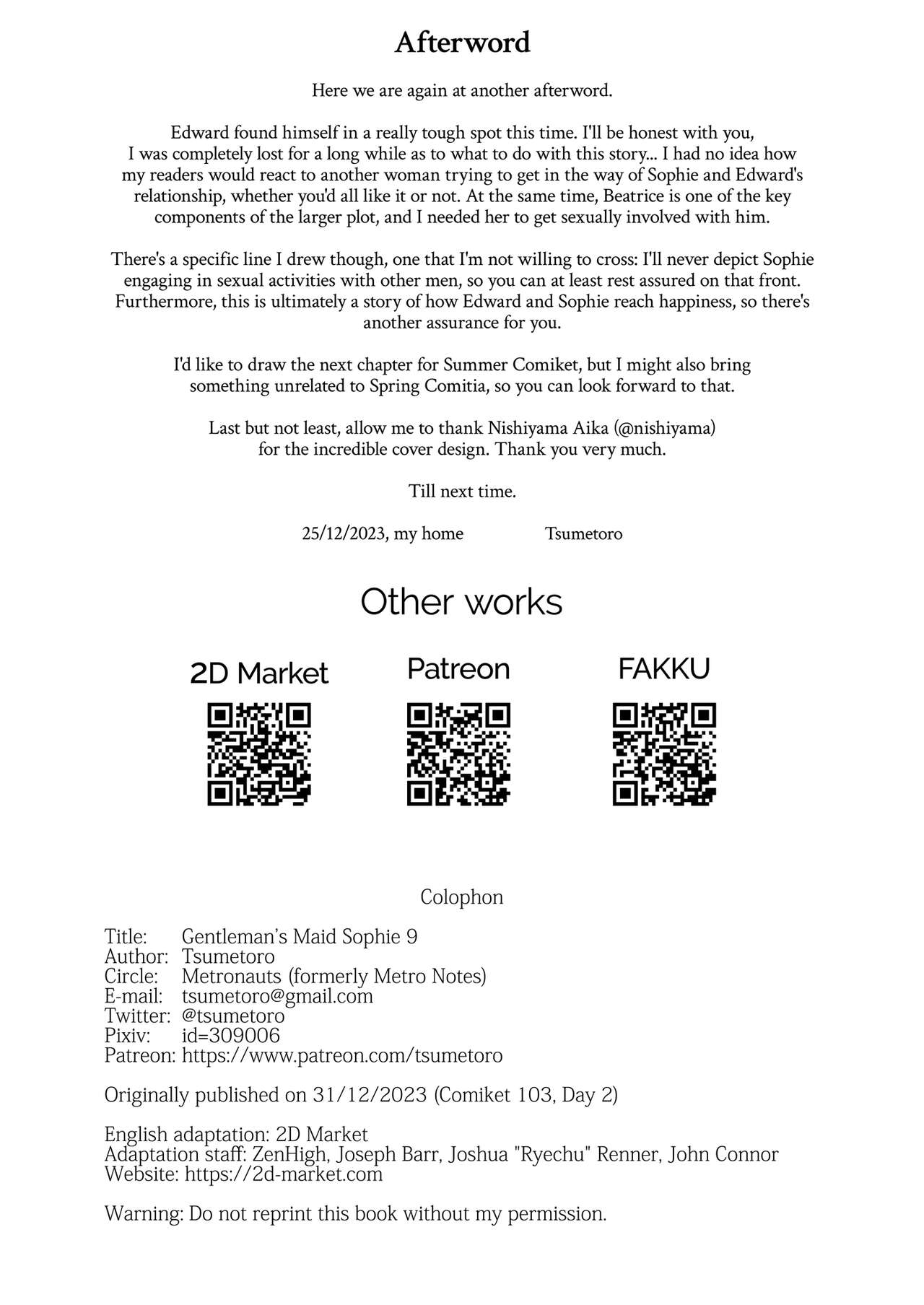 Shinshi Tsuki Maid no Sophie-san 9