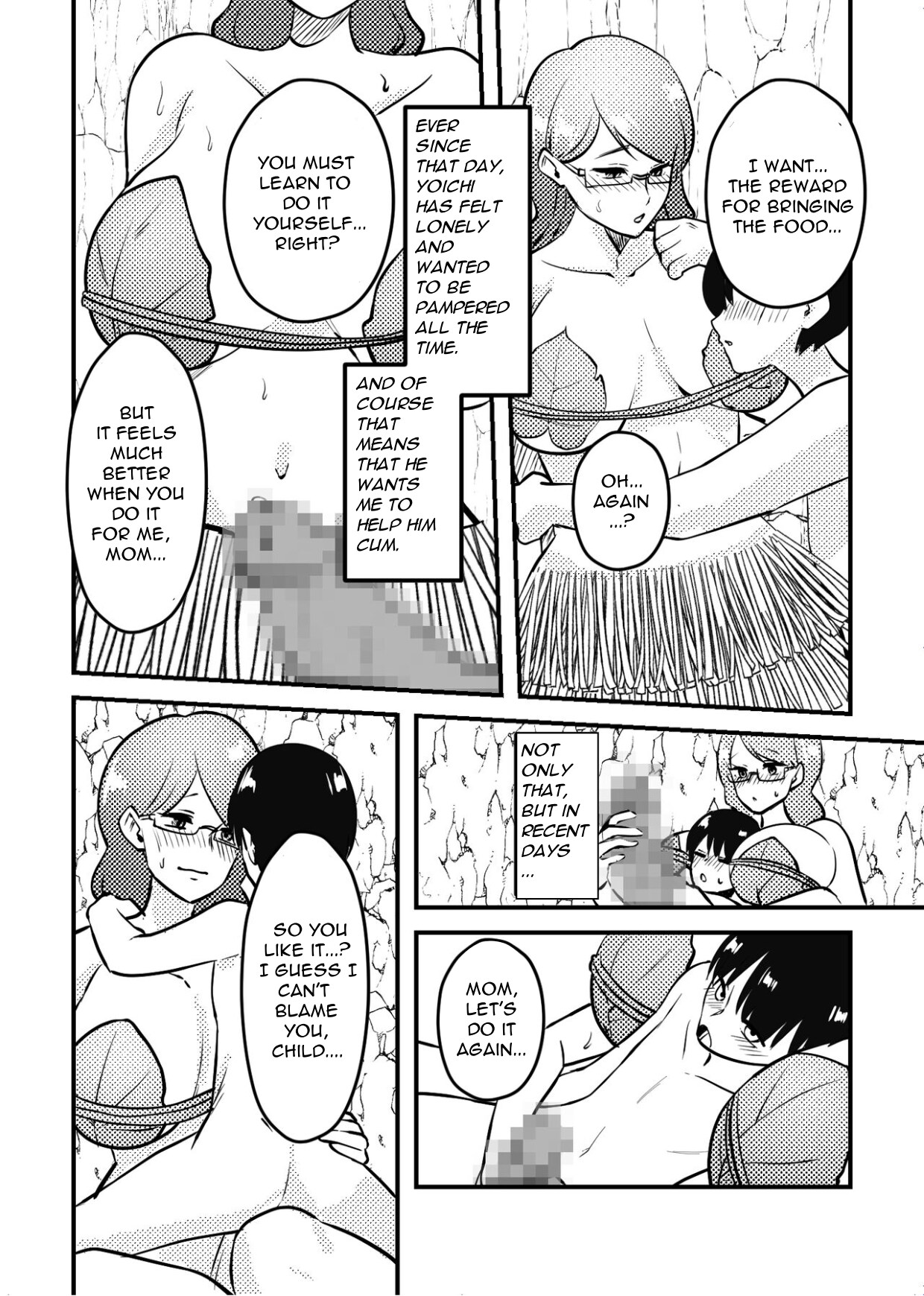 Mama to Musuko ga Mujintou de Love Love Sex suru Hanashi