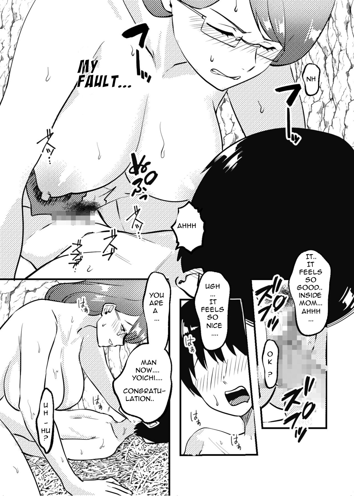 Mama to Musuko ga Mujintou de Love Love Sex suru Hanashi