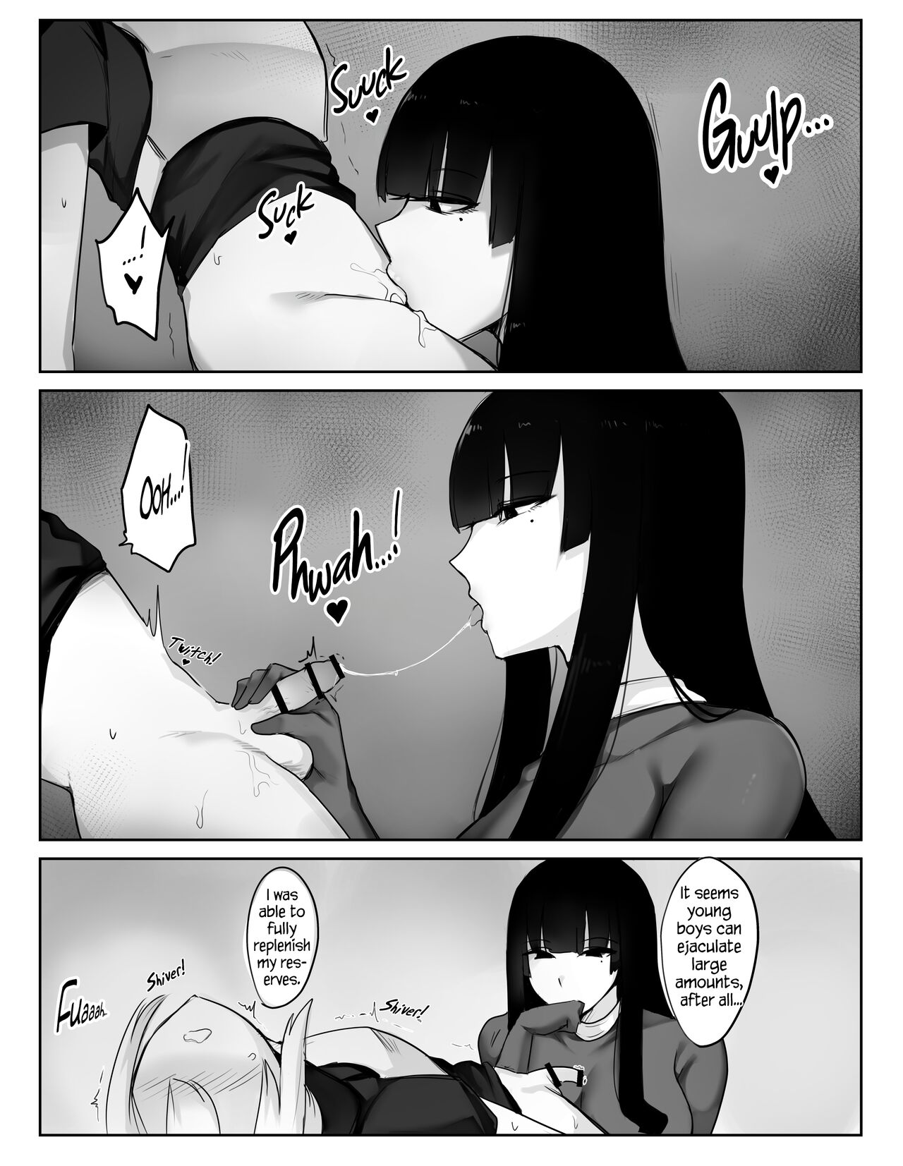 Majutsushi Onee-san ga Maryoku Hokyuu Suru Tame ni Boukensha-kun kara Sakusei Suru Hanashi