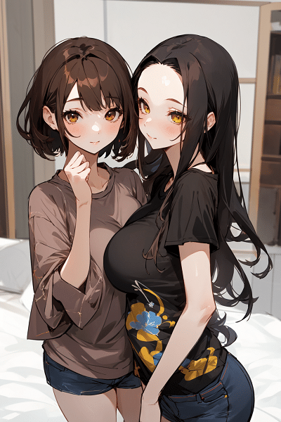 Living Together With Two Big Breasts