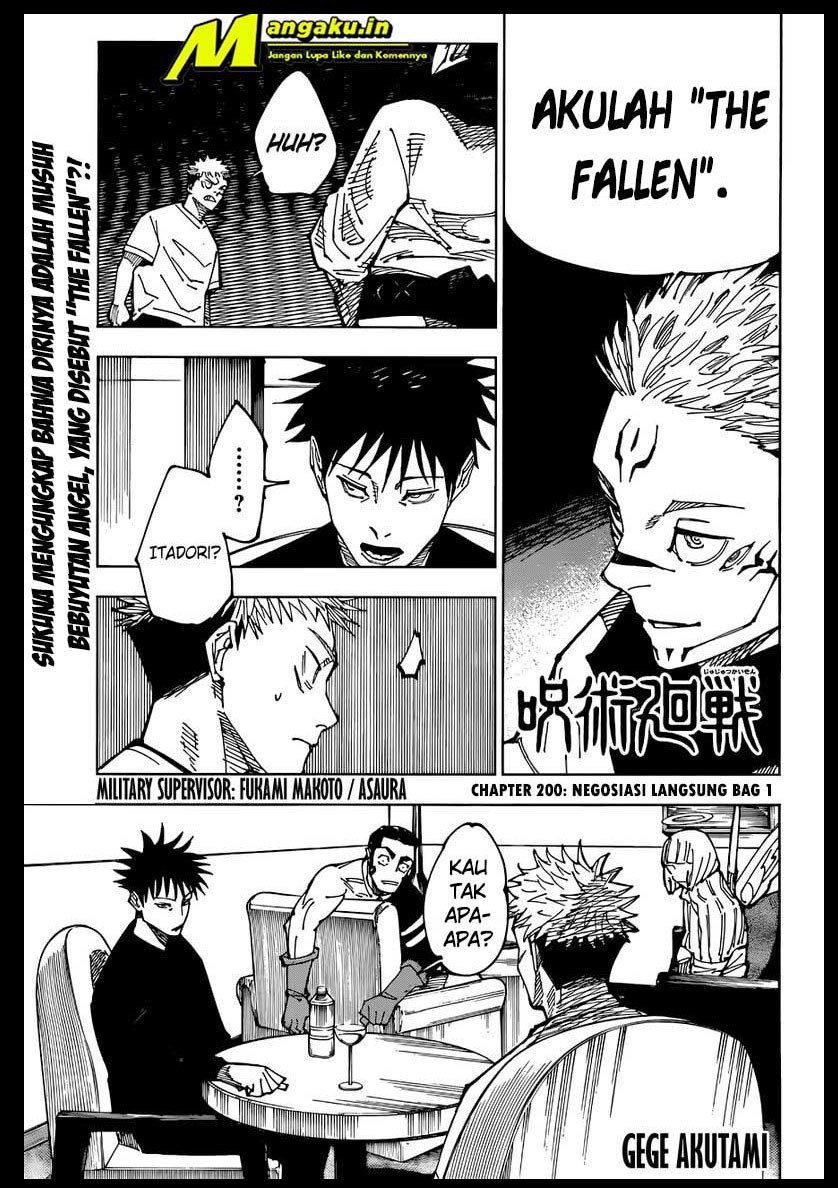 Jujutsu Kaisen Chapter 200