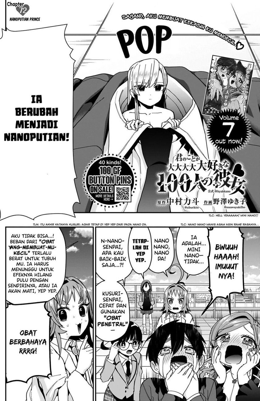 Kimi no Koto ga Dai Dai Dai Dai Daisuki na 100-ri no Kanojo Chapter 72