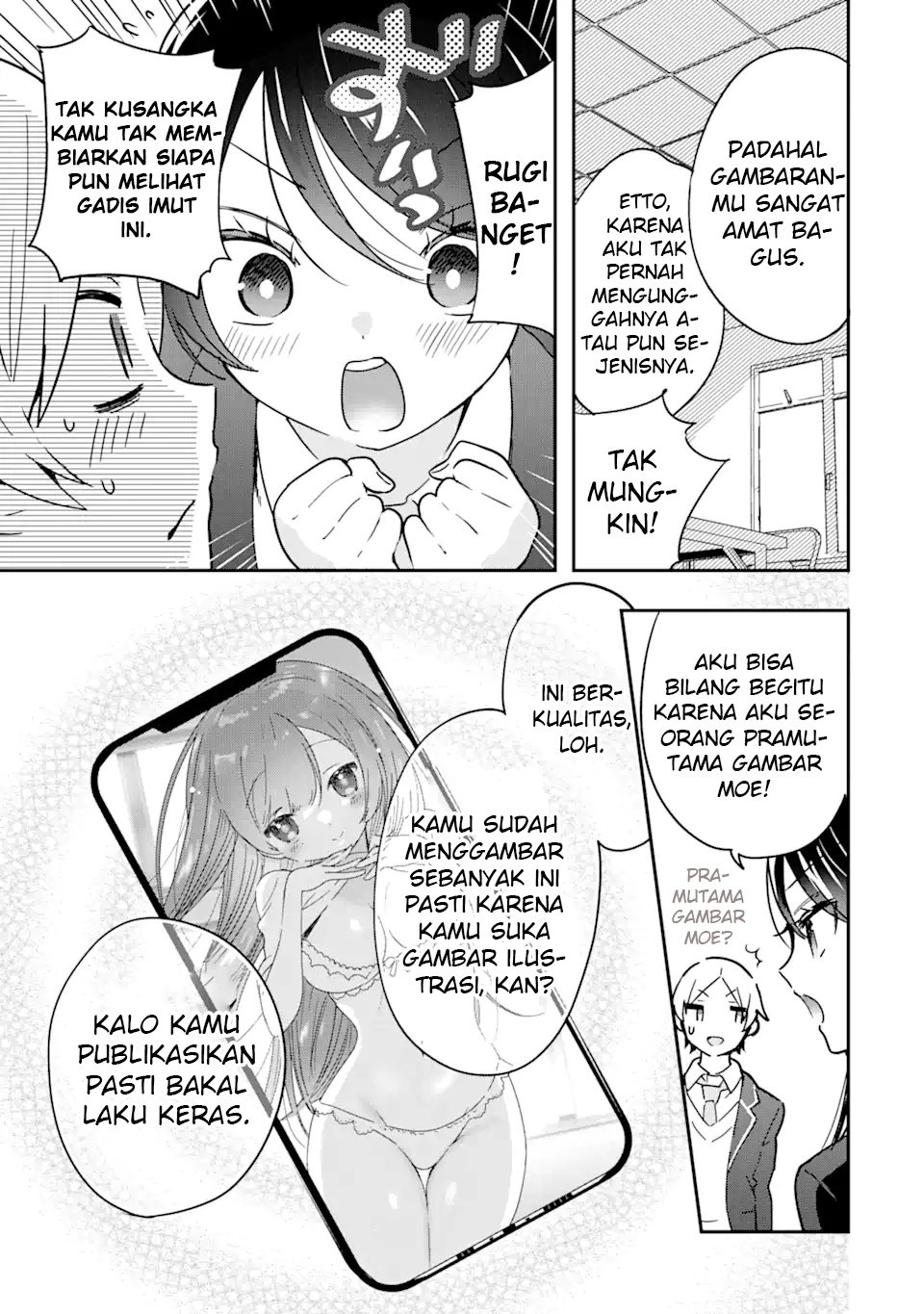 Gakuen 1 no Bishoujo wa x x Eshi no Ore ni Horeteiru!? (The Number 1 Beautiful Girl in the School is in Love With Me, the XXX Artist.) Chapter 1.2