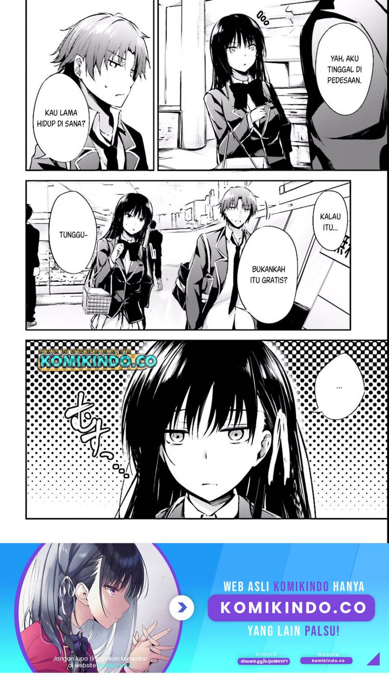 Youkoso Jitsuryoku Shijou Shugi no Kyoushitsu e Horikita Chapter 1