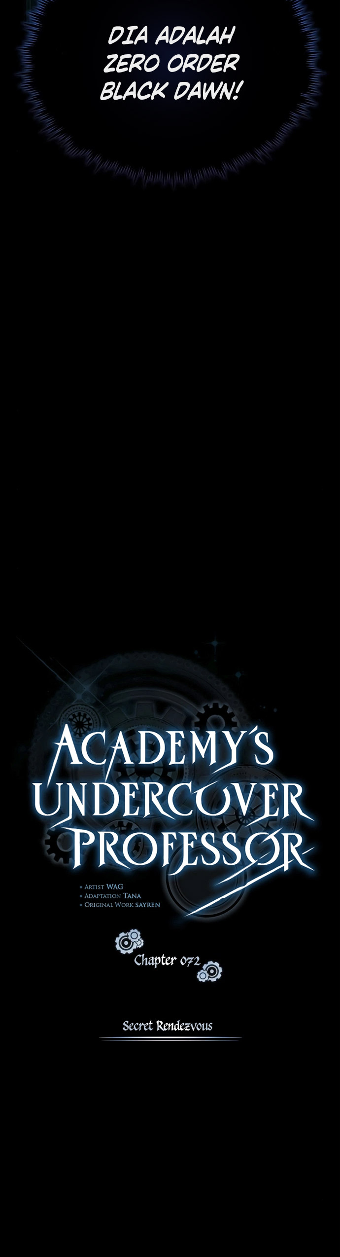 Academy’s Undercover Professor