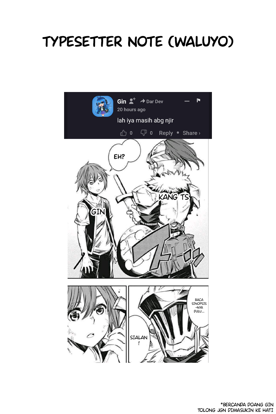 Goblin Slayer Gaiden: Year One
