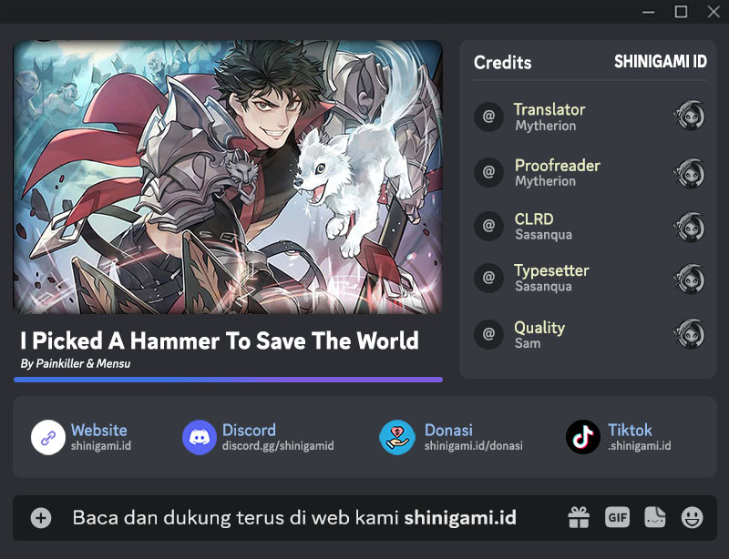 I Picked A Hammer To Save The World