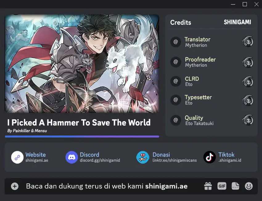 I Picked A Hammer To Save The World
