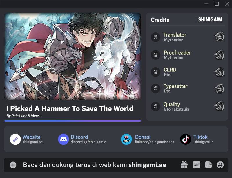 I Picked A Hammer To Save The World