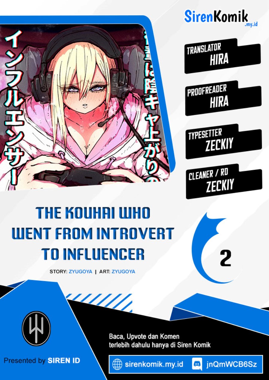 Kouhai wa Inkya Agari no Infuruensaa Chapter 2