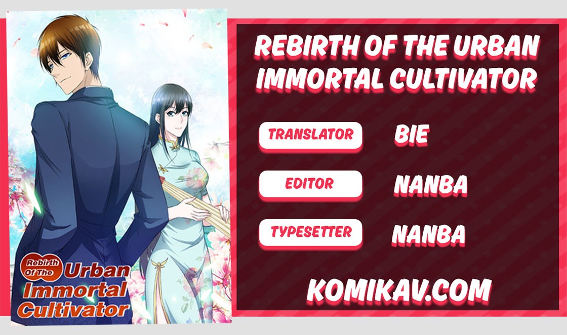 Rebirth Of The Urban Immortal Cultivator