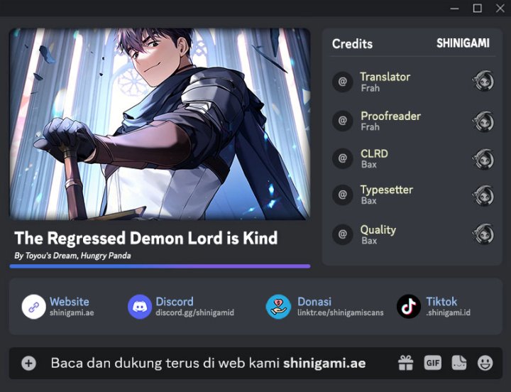 The Regressed Demon Lord Is Kind