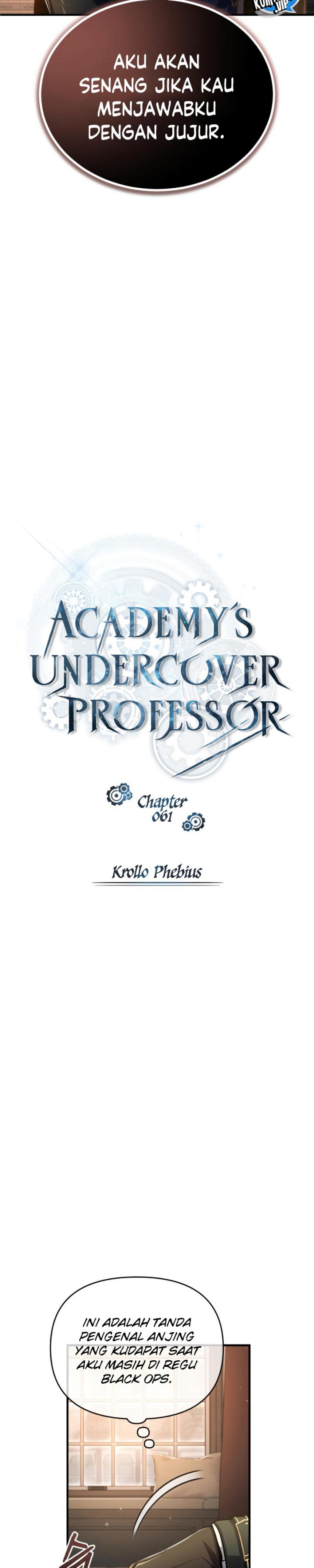 Academy’s Undercover Professor