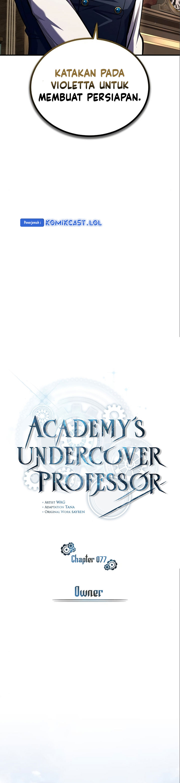Academy’s Undercover Professor