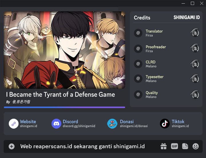 I Became the Tyrant of a Defense Game