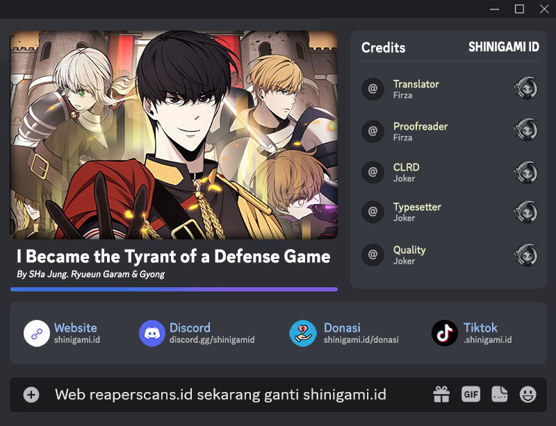I Became the Tyrant of a Defense Game