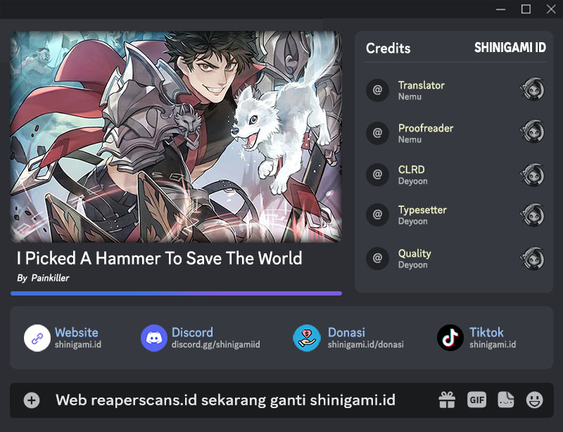 I Picked A Hammer To Save The World
