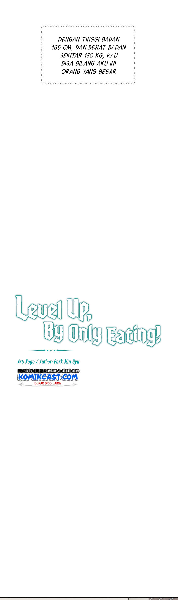 Leveling Up, By Only Eating!