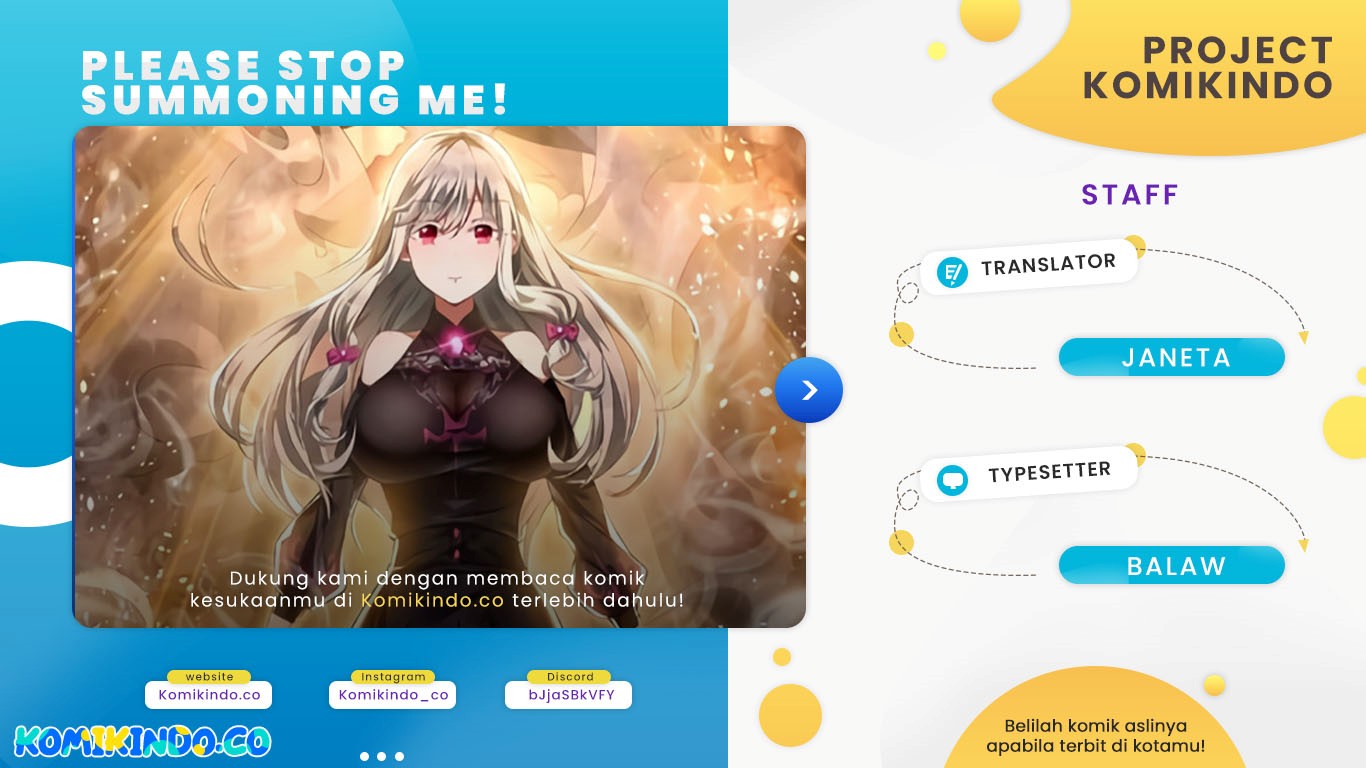 Please Stop Summoning Me!