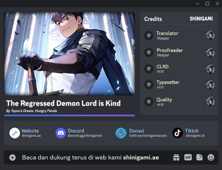 The Regressed Demon Lord Is Kind
