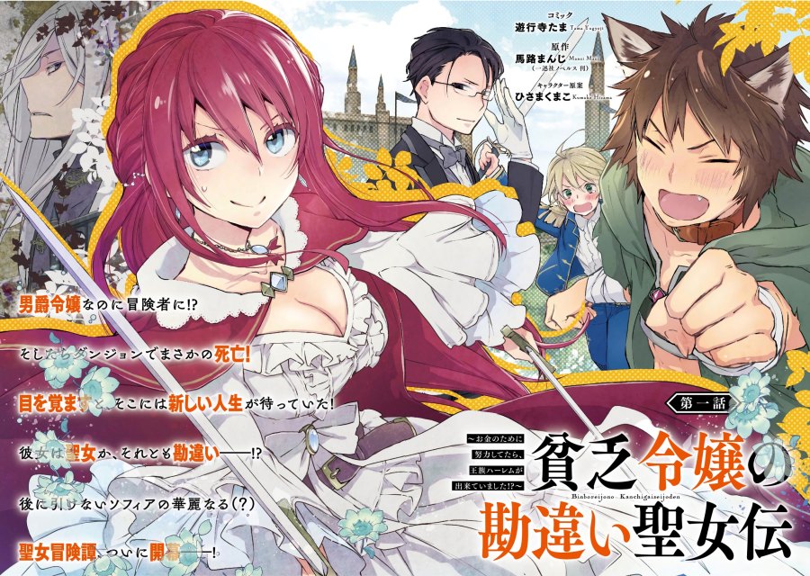Binbou Reijou no Kanchigai Seijo-den ~Okane no Tame ni Doryoku Shitetara, Oozoku Harem ga Dekite imashita!?~
