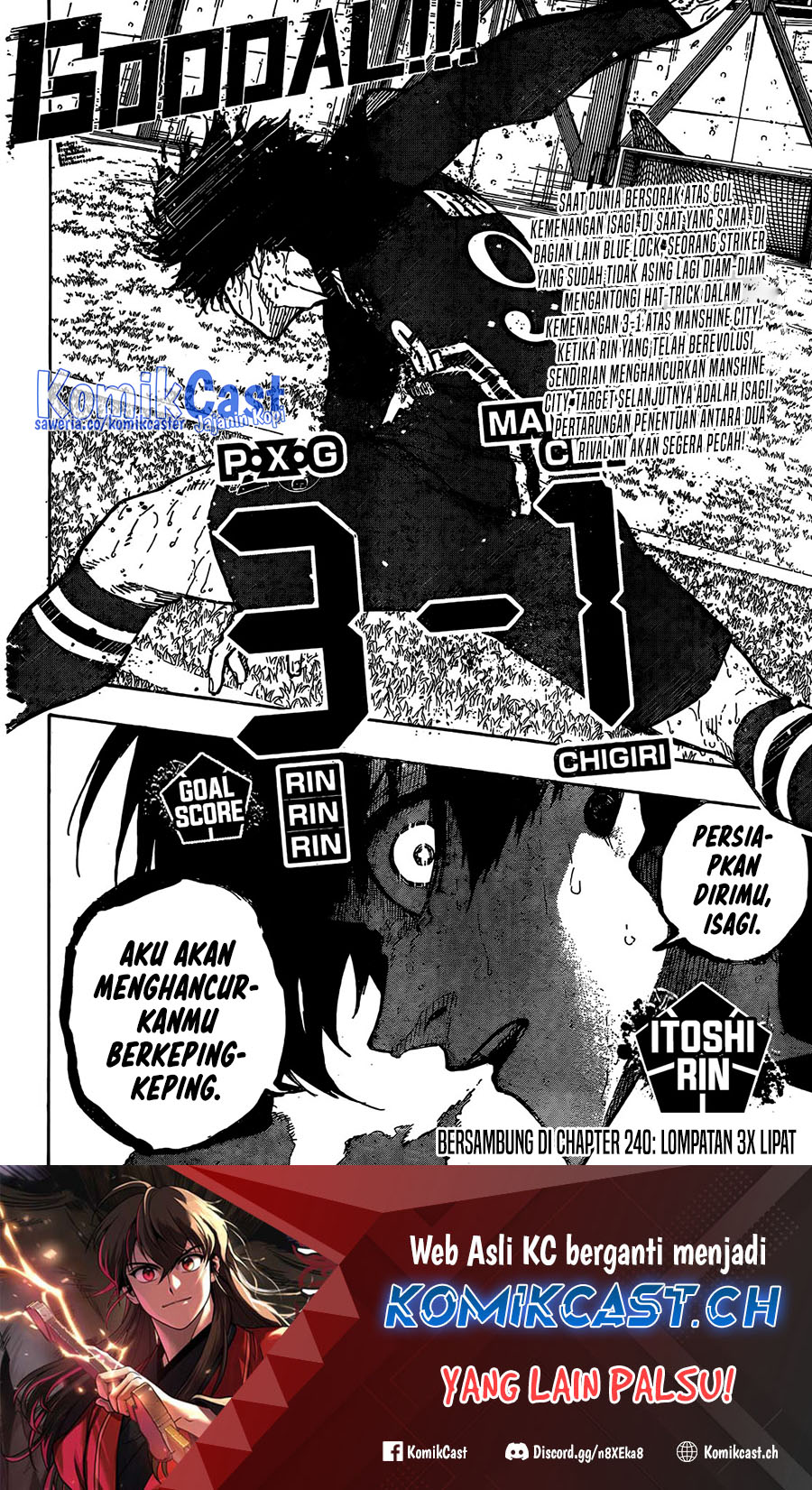 Blue Lock Chapter 239