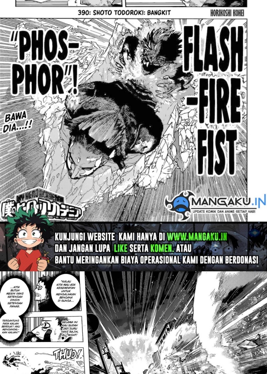 Boku no Hero Academia Chapter 390