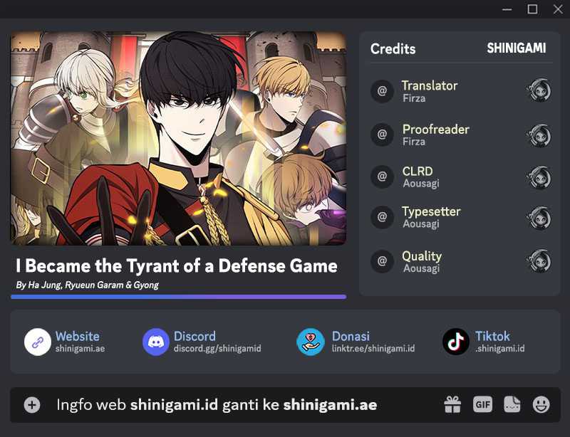 I Became the Tyrant of a Defense Game