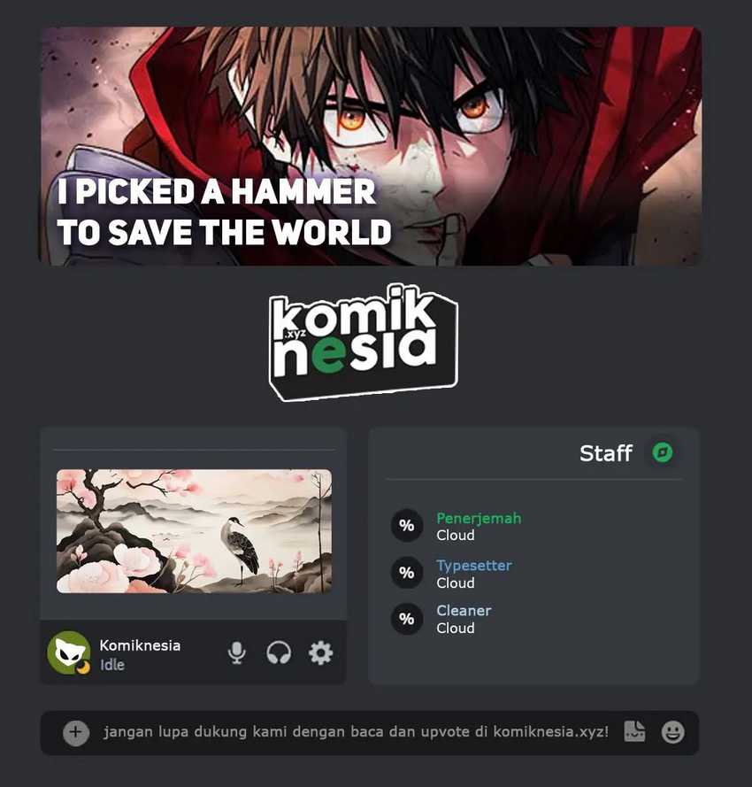 I Picked A Hammer To Save The World