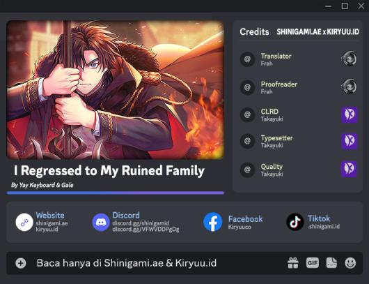 I Regressed to My Ruined Family