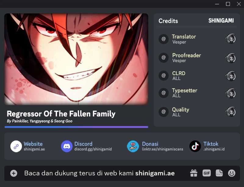 Regressor of the Fallen Family Chapter 14