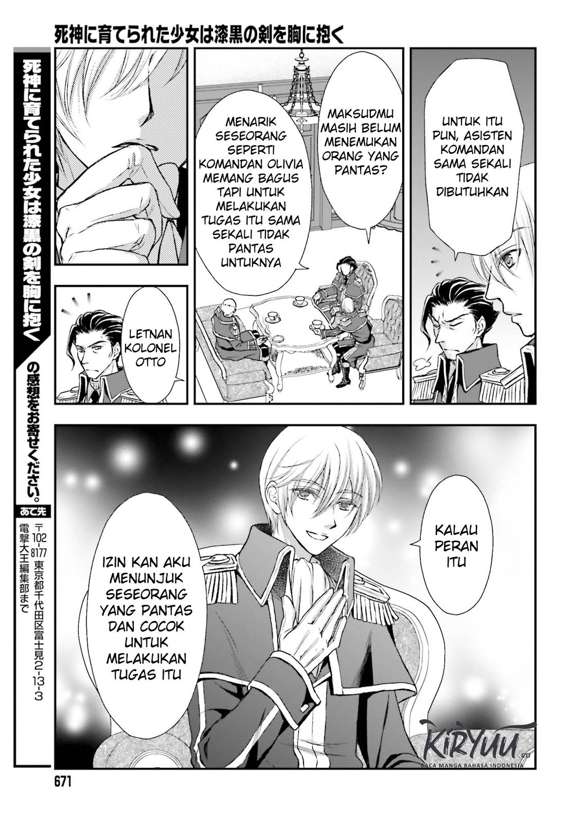 Shinigami ni Sodaterareta Shoujo wa Shikkoku no Tsurugi wo Mune ni Idaku