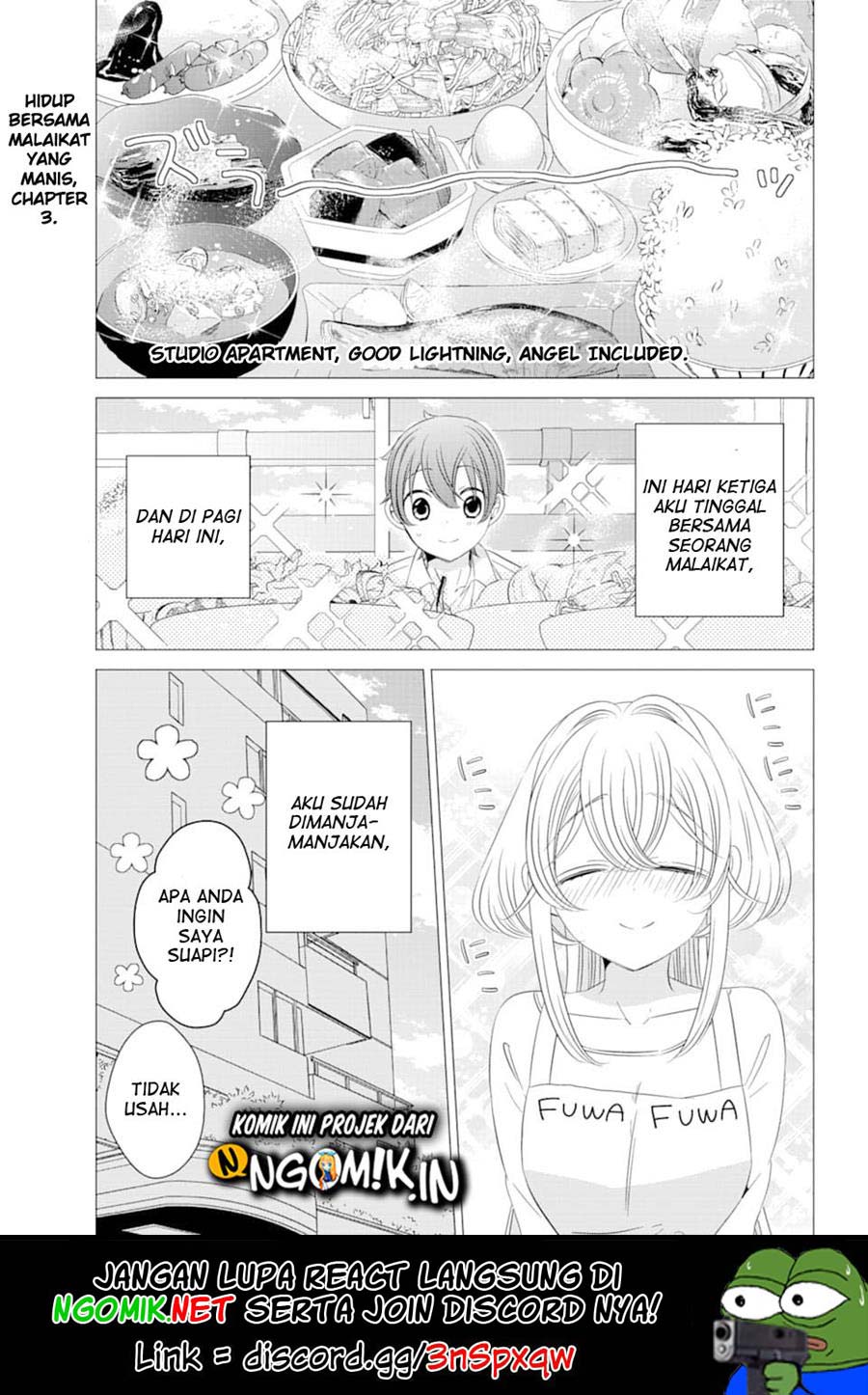 Studio Apartment, Good Lightning, Angel Included (One Room, Hi Atari Futsuu, Tenshi Tsuki) Chapter 3