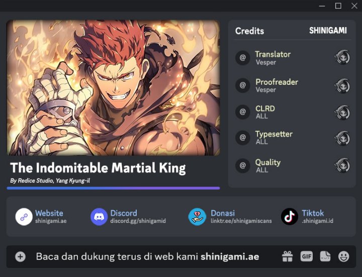 The Indomitable Martial King