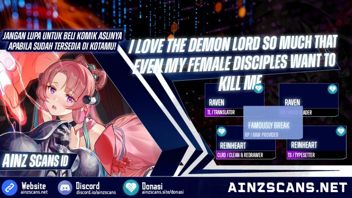 I Love the Demon Lord So Much That Even My Female Disciples Want to Kill Me