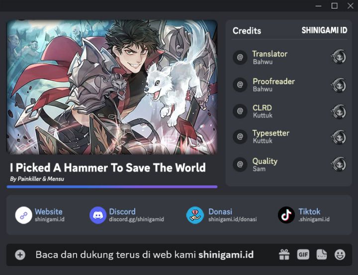 I Picked A Hammer To Save The World