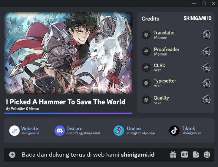 I Picked A Hammer To Save The World