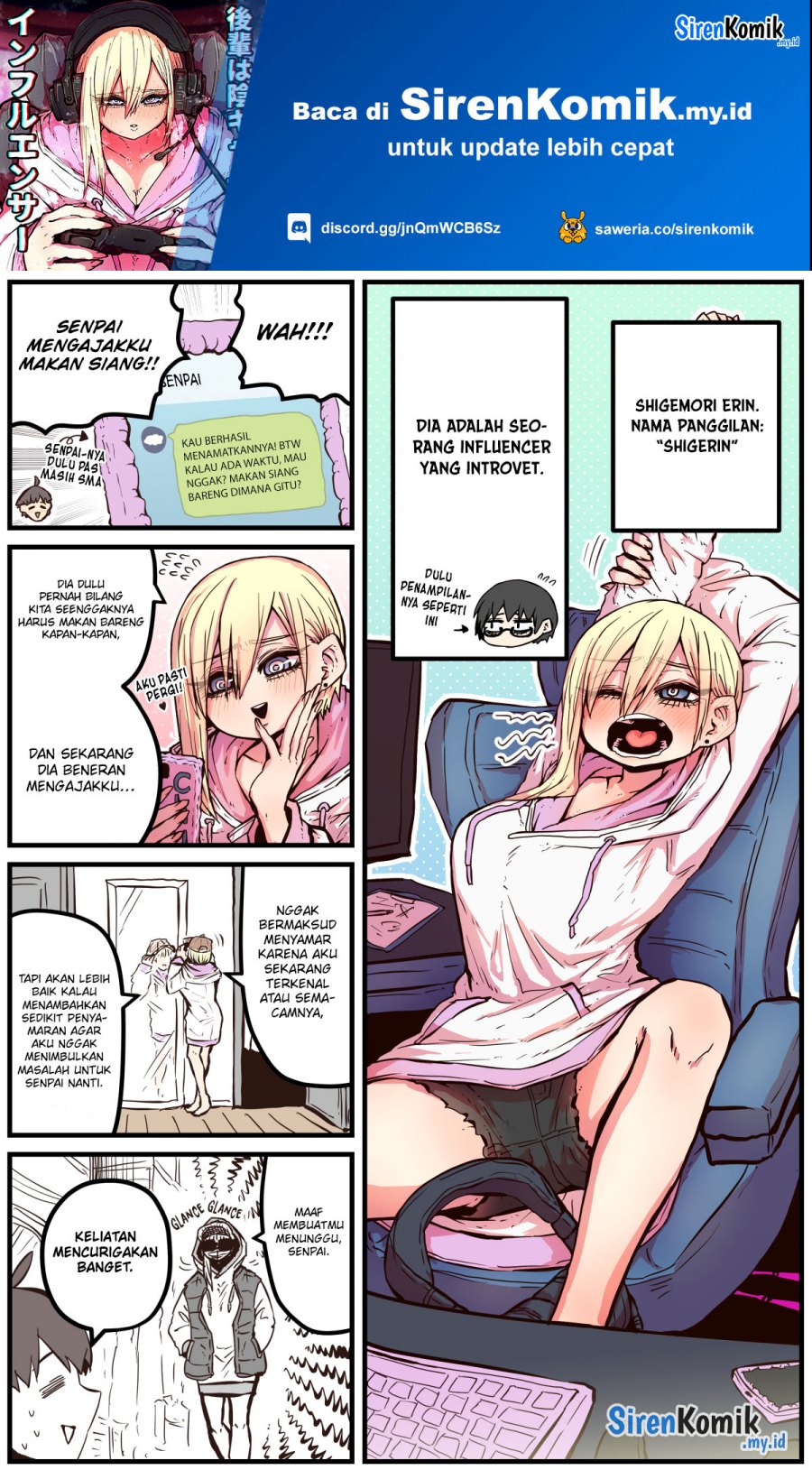 Kouhai wa Inkya Agari no Infuruensaa