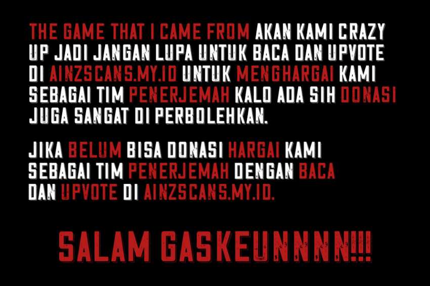 The Game That I Came From