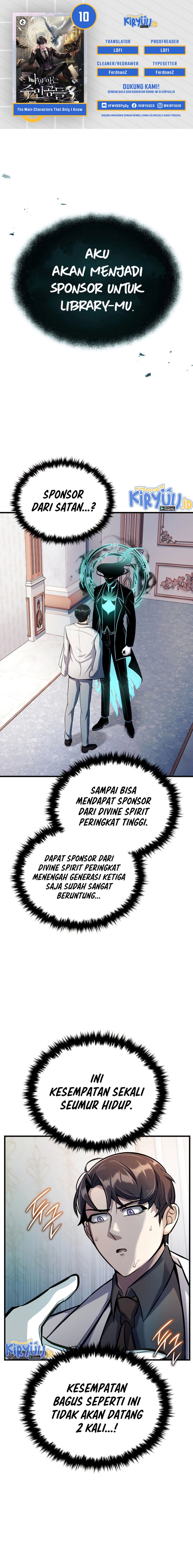 The Main Characters That Only I Know