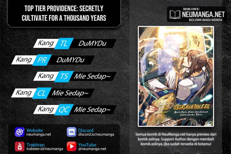 Top Tier Providence: Secretly Cultivate for a Thousand Years