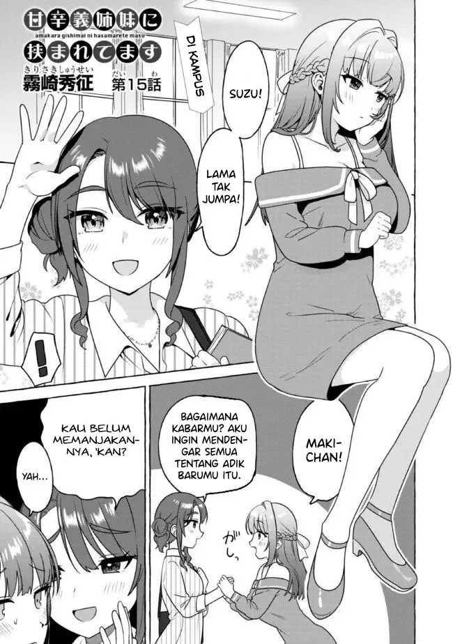 Amakara Gishimai ni Hasamarete Masu (I’m Sandwiched Between Sweet and Spicy Step-Sisters) Chapter 15