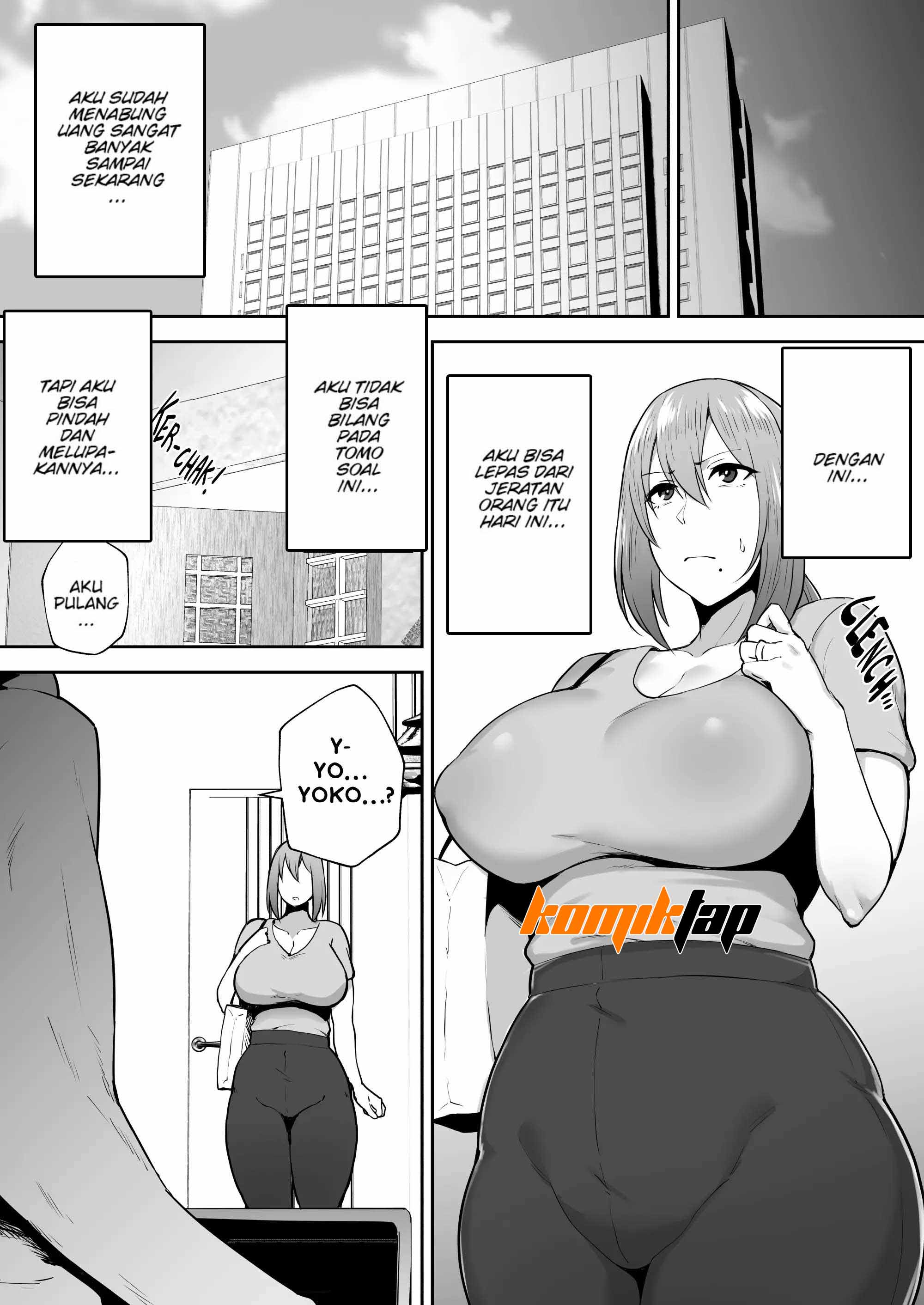 Netorareta Bakunyuu Genki Zuma Youko -Kaji Daikou saki de Toshishita Celeb no Onaho Zuma ni Saremashita- Chapter 1