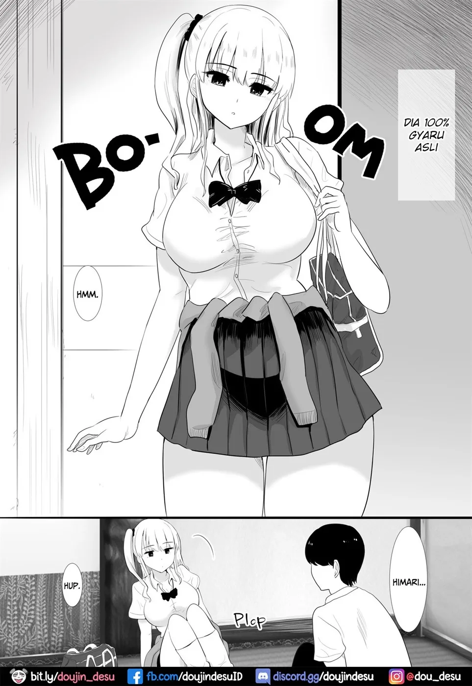 Mukuchi na Jitome Gal to Futarikiri no Bushitsu de Bunkabu Nanoni Asedaku Nakadashi Sex na Houkago Chapter 1